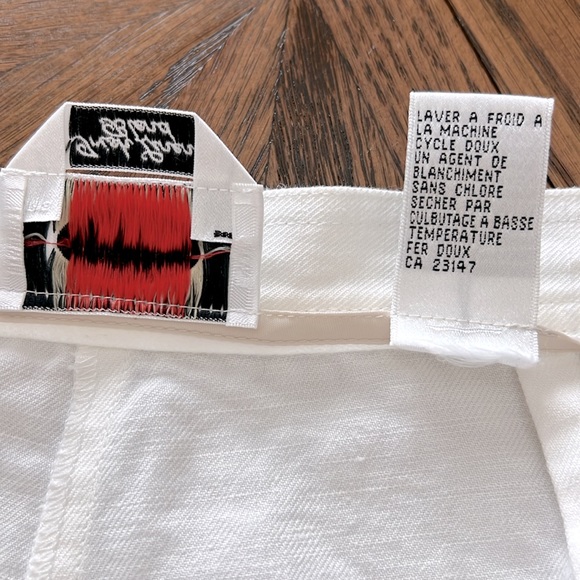 Talbots Linen White Pants Size 16 - Picture 5 of 11